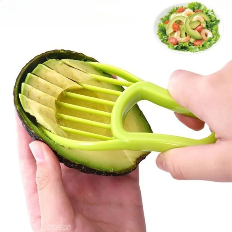 3-in-1 Avocado Slicer – Cut, Pit & Slice Safely in Seconds