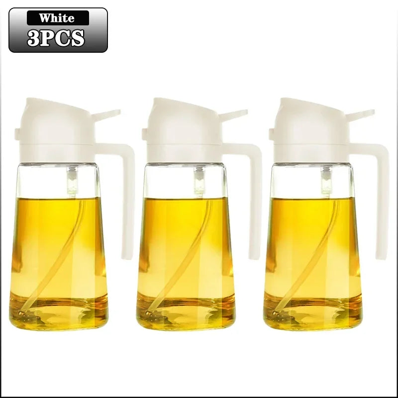 470ml Glass Oil Spray Bottle – Refillable, Eco-Friendly Cooking Mist Dispenser