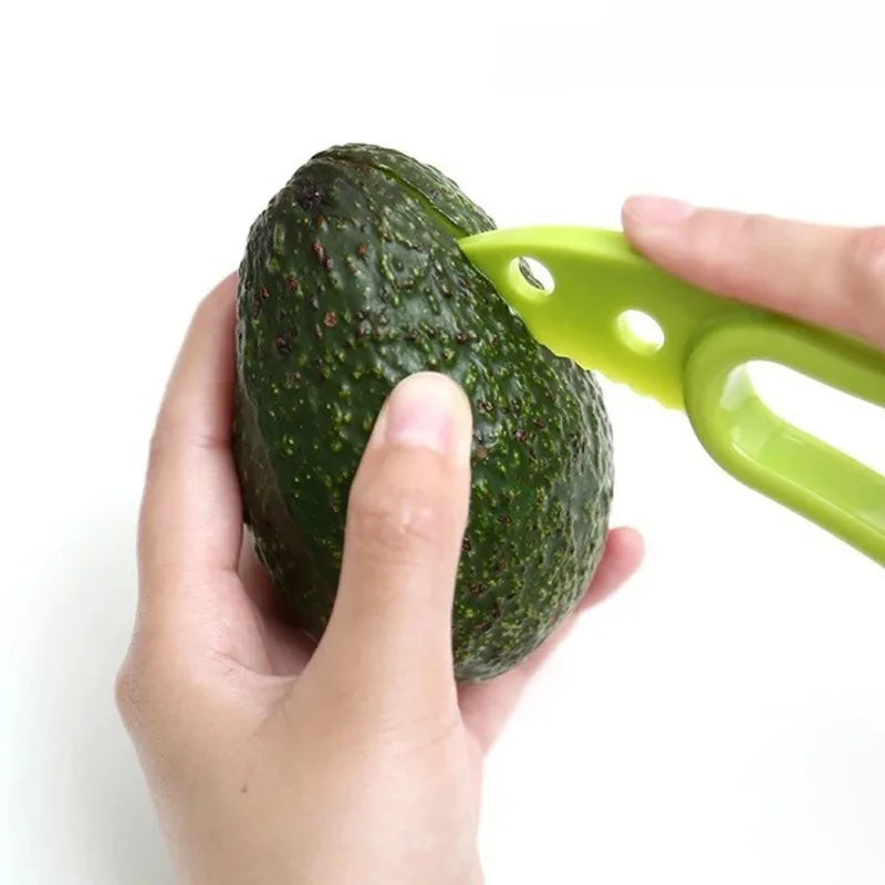3-in-1 Avocado Slicer – Cut, Pit & Slice Safely in Seconds