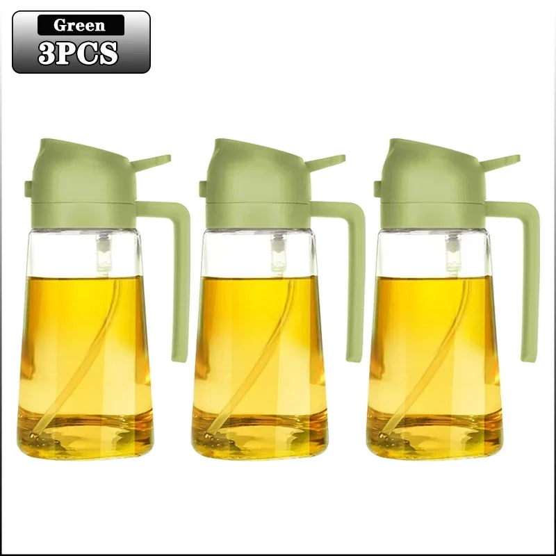 470ml Glass Oil Spray Bottle – Refillable, Eco-Friendly Cooking Mist Dispenser