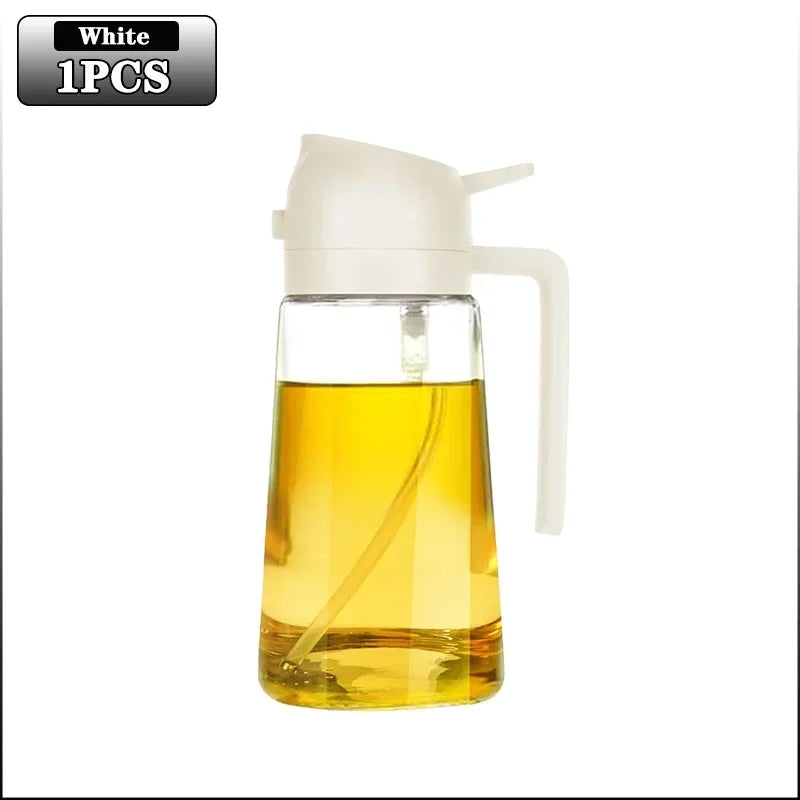 470ml Glass Oil Spray Bottle – Refillable, Eco-Friendly Cooking Mist Dispenser