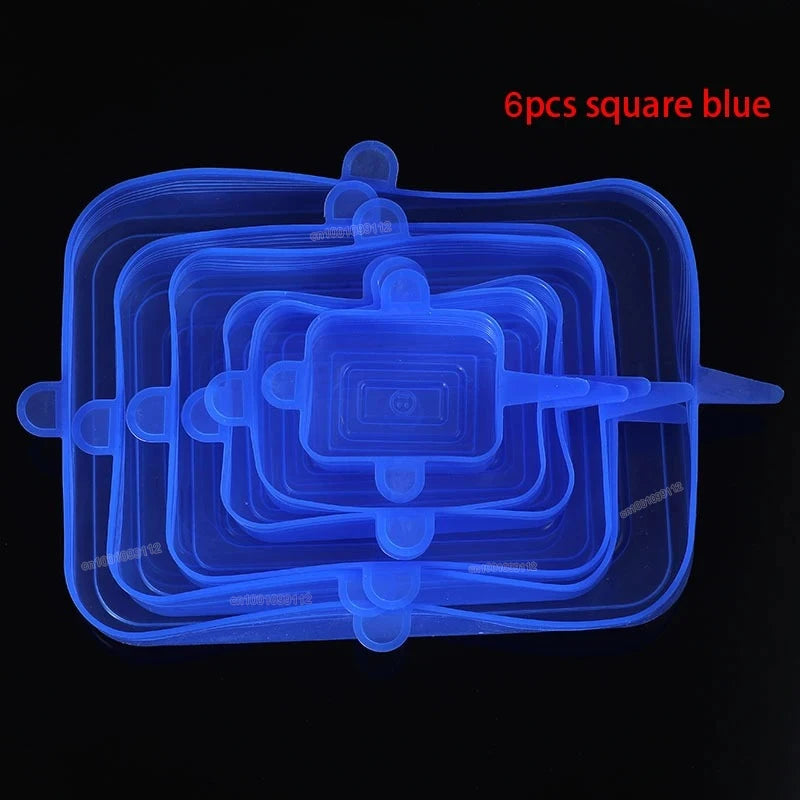 12-Piece Reusable Silicone Stretch Lid Set – Airtight, Eco-Friendly Food Covers