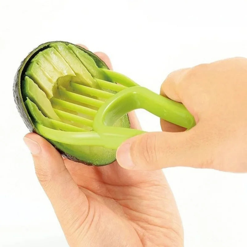 3-in-1 Avocado Slicer – Cut, Pit & Slice Safely in Seconds