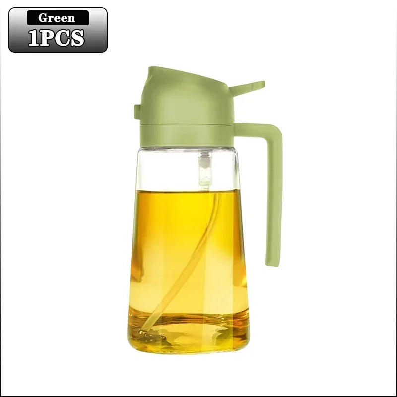 470ml Glass Oil Spray Bottle – Refillable, Eco-Friendly Cooking Mist Dispenser
